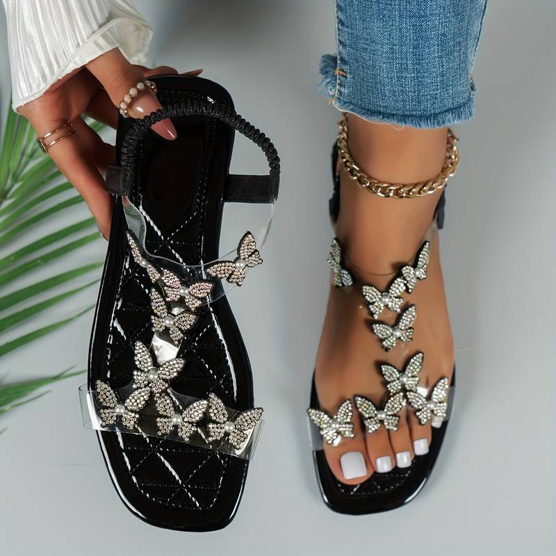 Hexalty strass sandals