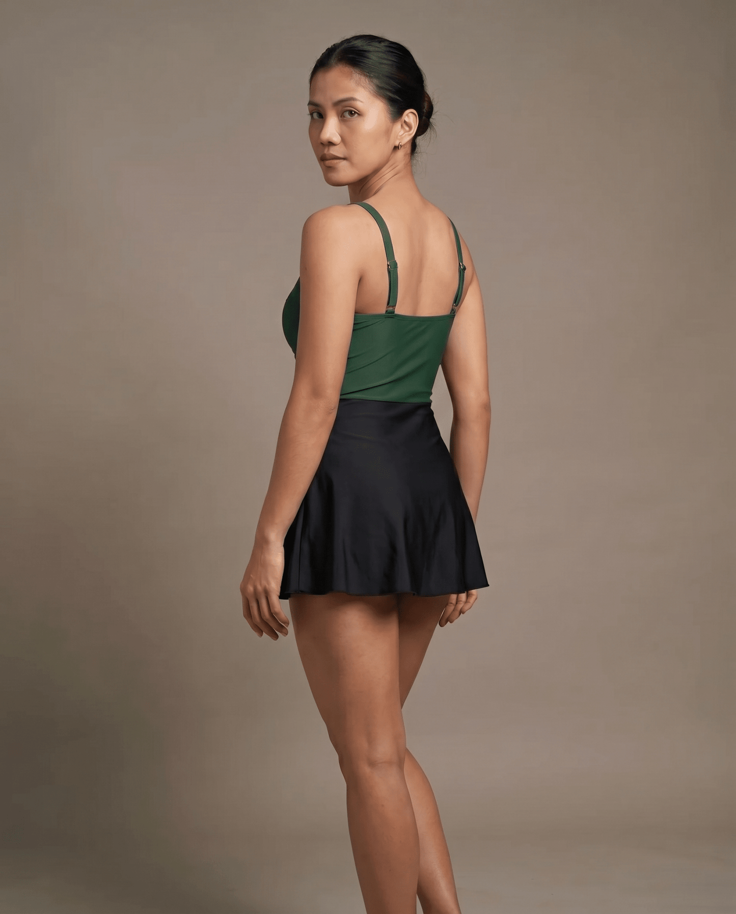 European And American Thick Swimsuit With Shoulder Straps Dress - HXT