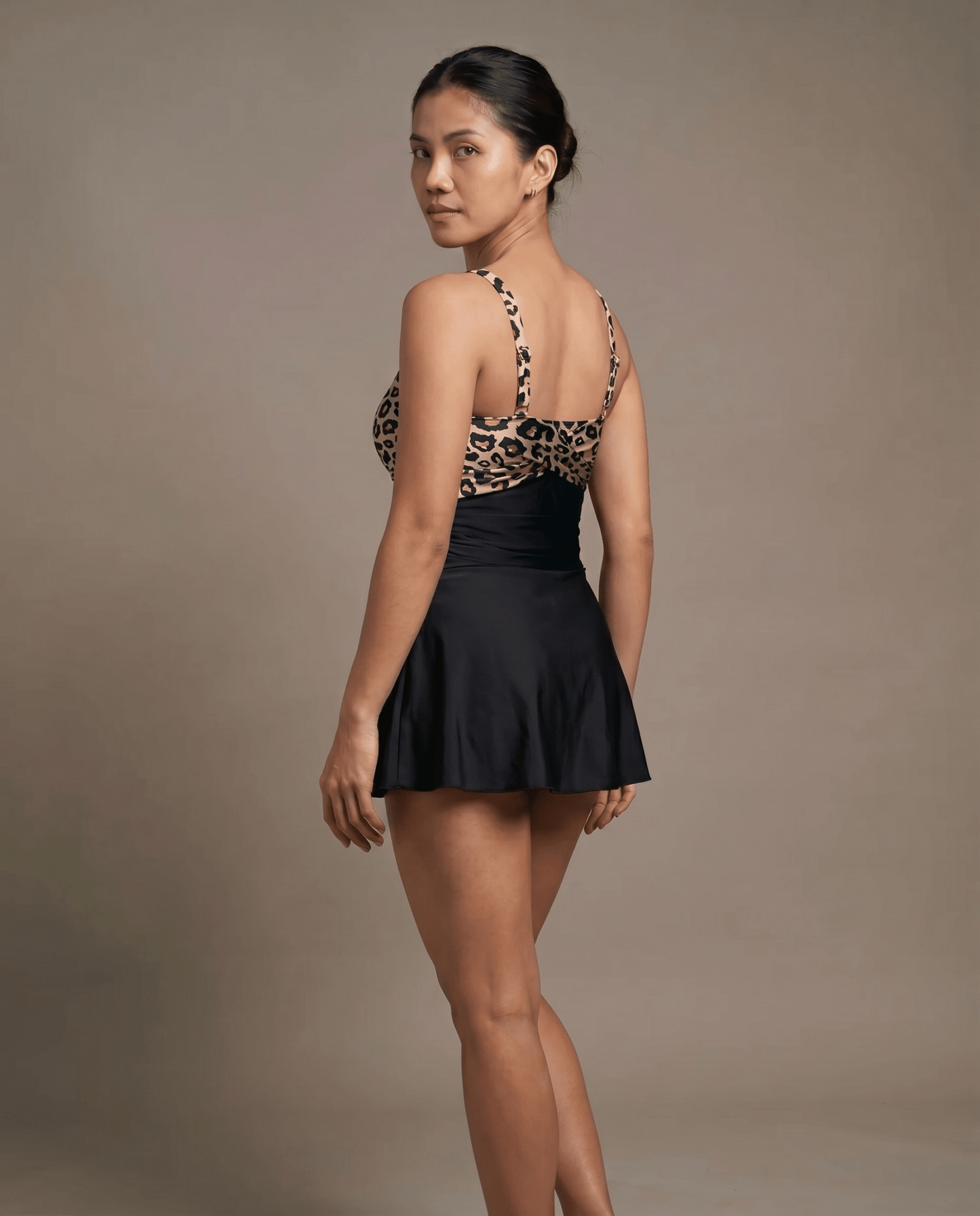 European And American Thick Swimsuit With Shoulder Straps Dress - HXT