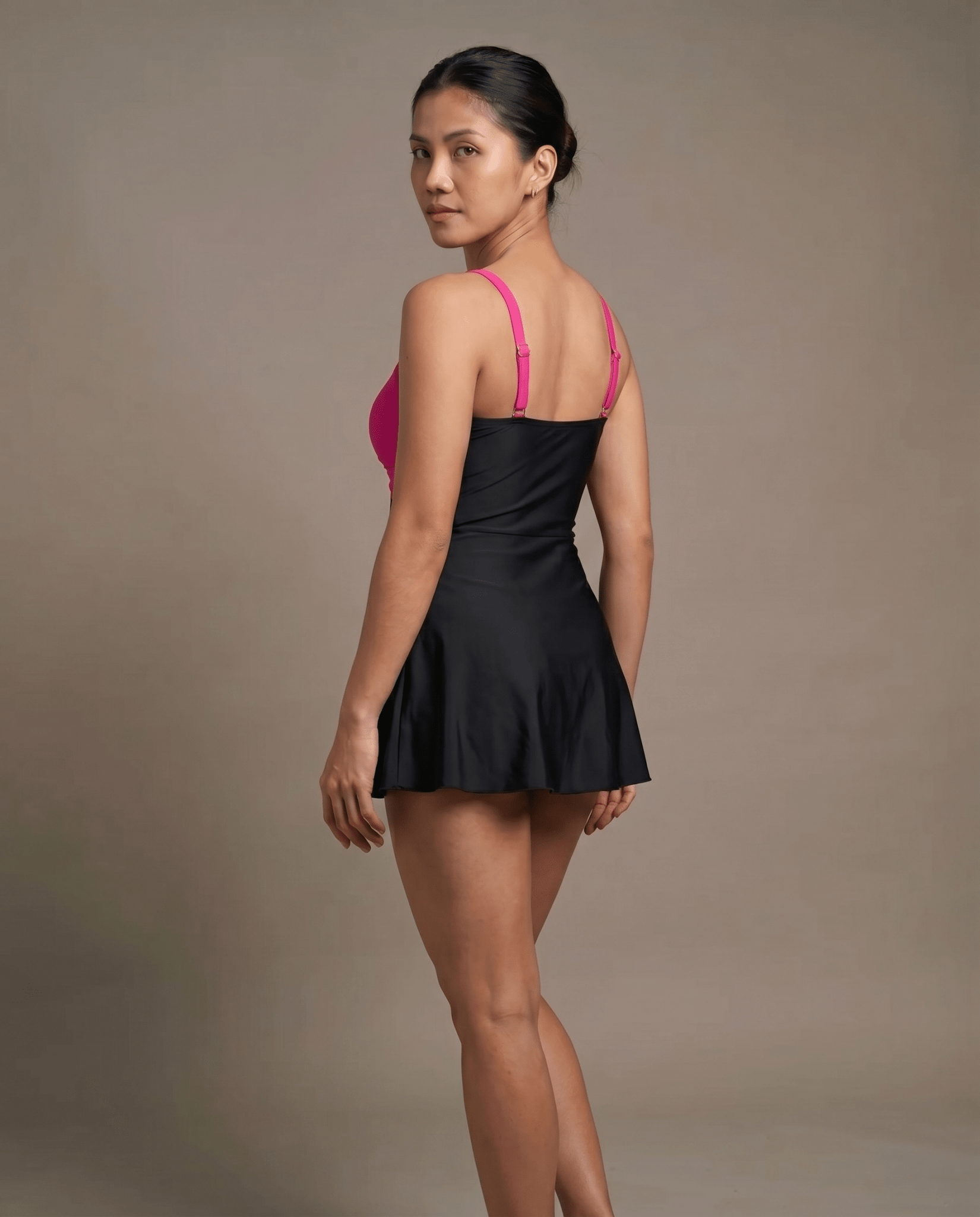 European And American Thick Swimsuit With Shoulder Straps Dress - HXT