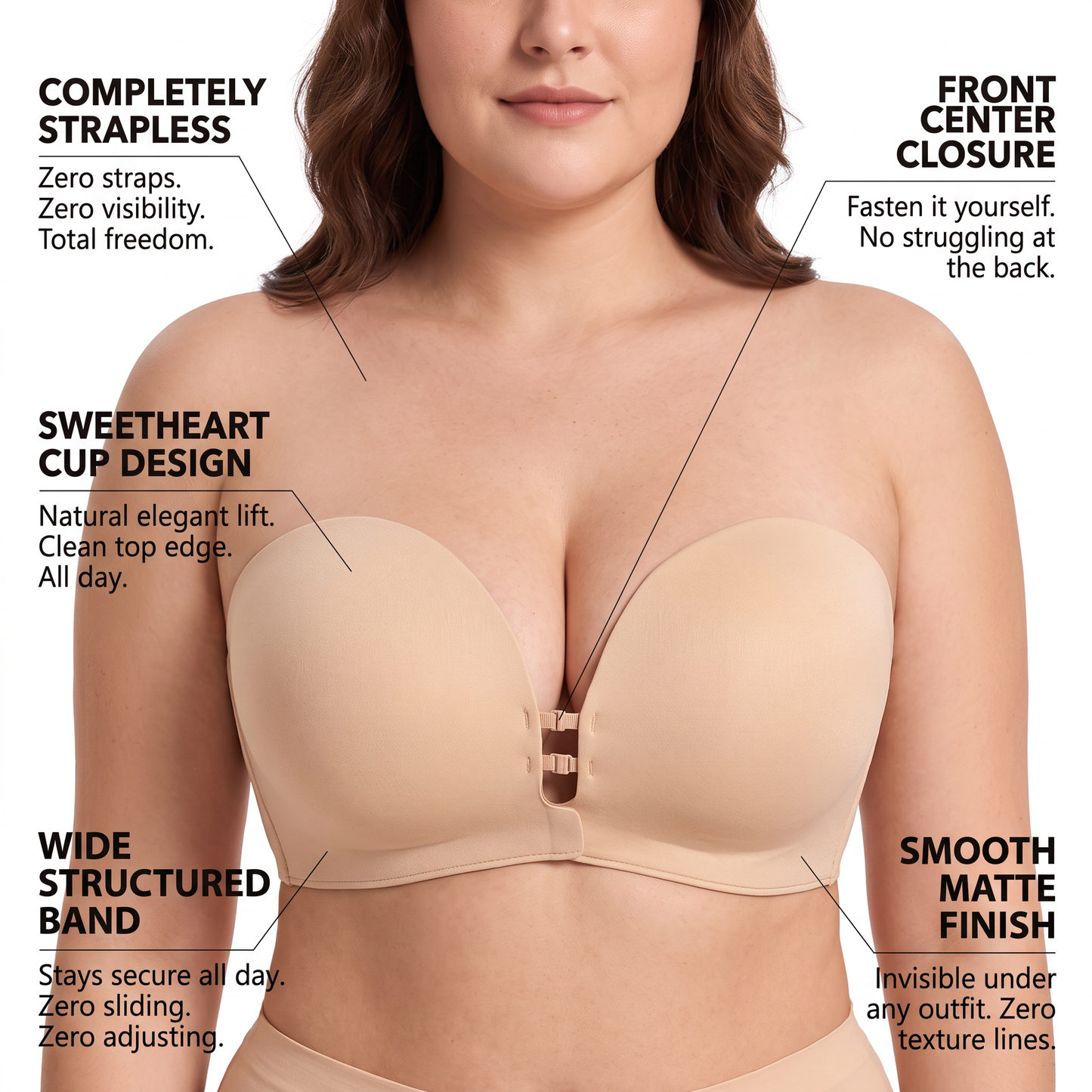 The Push-Up — Adhesive Backless Bra