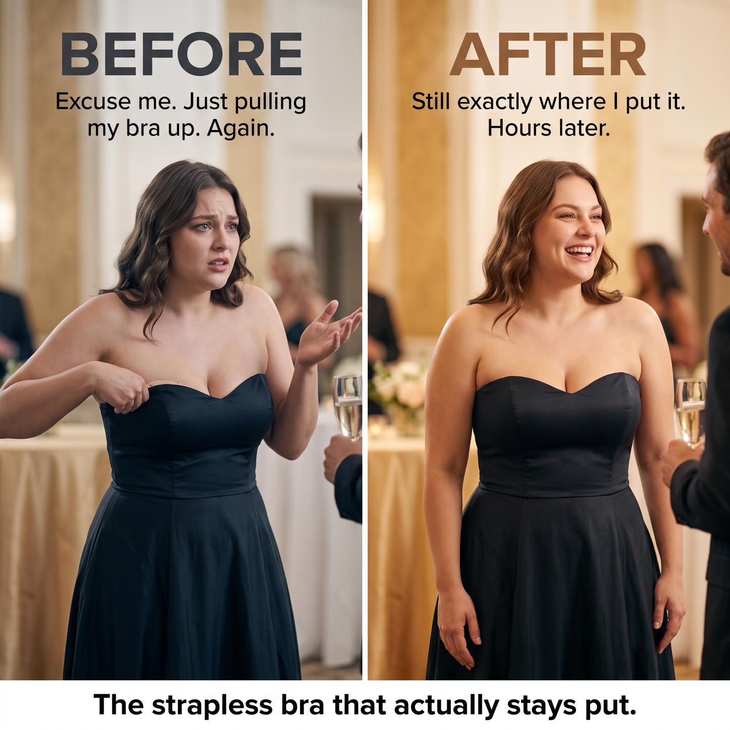 The Push-Up — Adhesive Backless Bra
