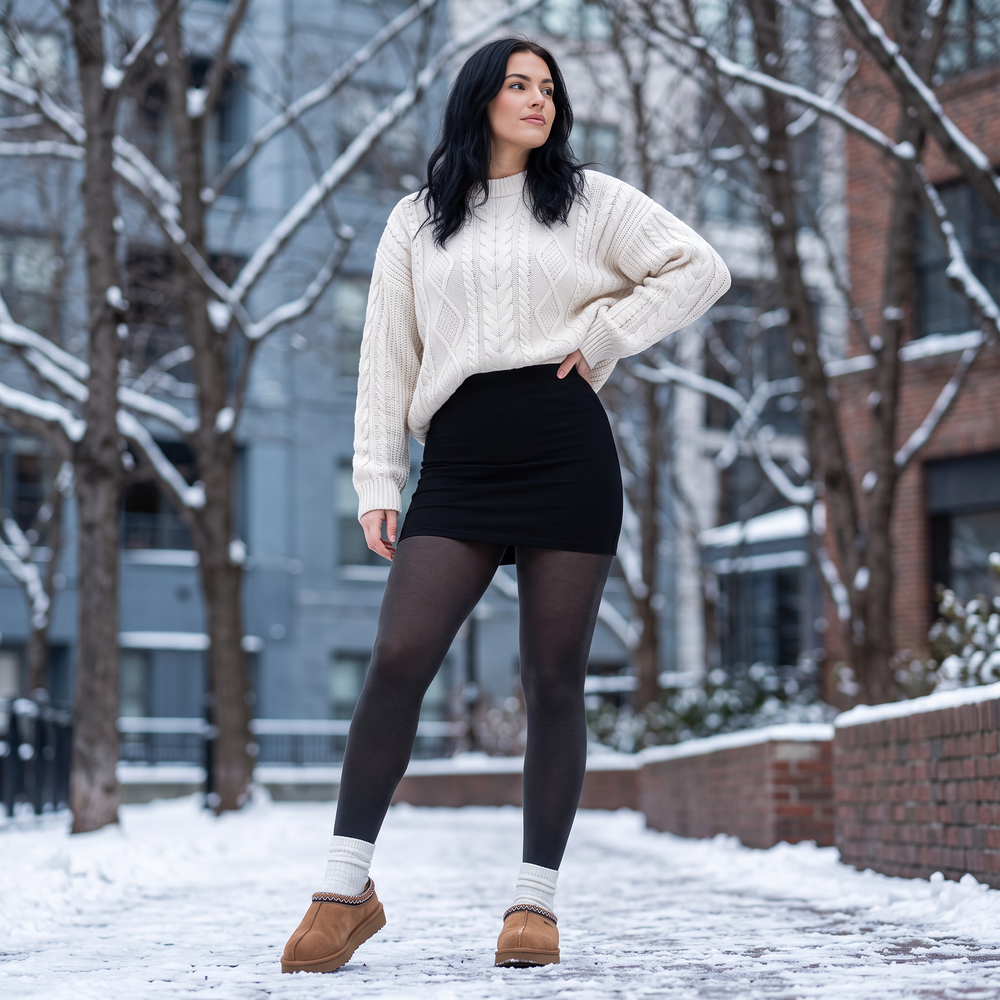The Fleece-Lined — Thermal Sheer Tights