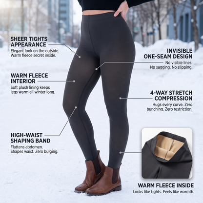 The Fleece-Lined — Thermal Sheer Tights