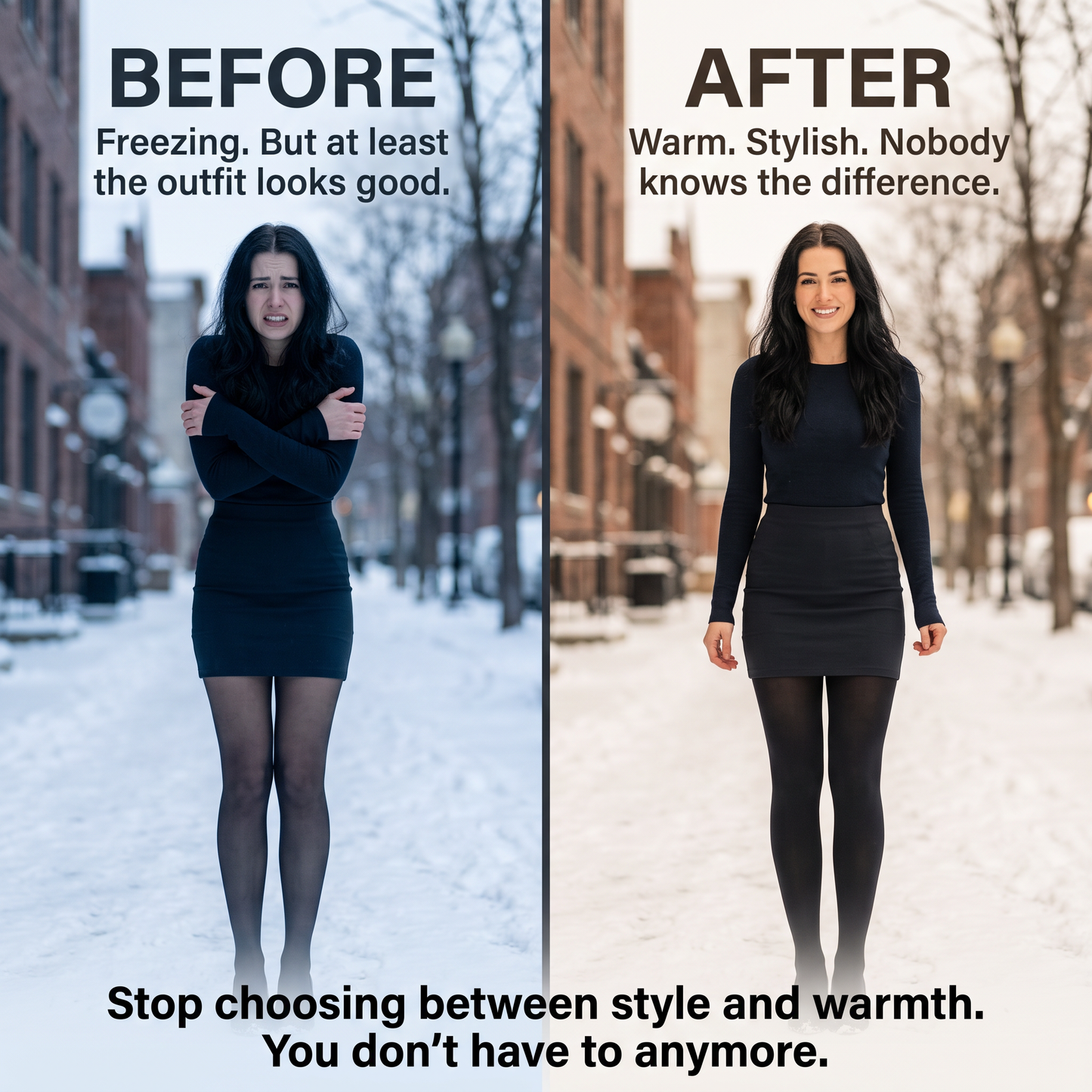 The Fleece-Lined — Thermal Sheer Tights