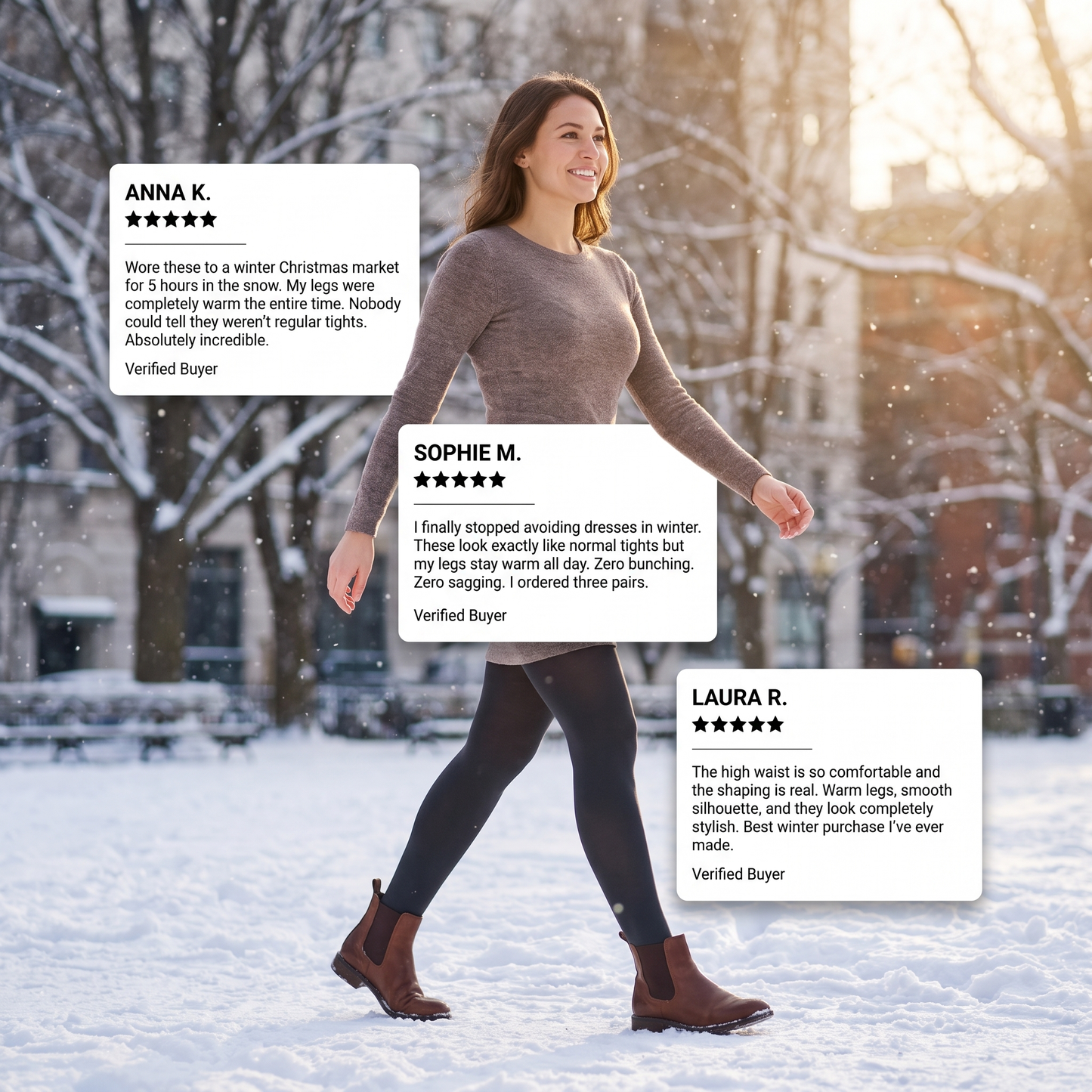 The Fleece-Lined — Thermal Sheer Tights