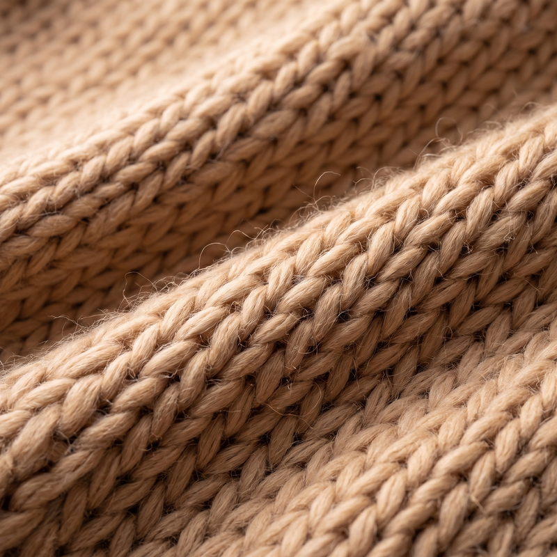 Soft brushed knit detail