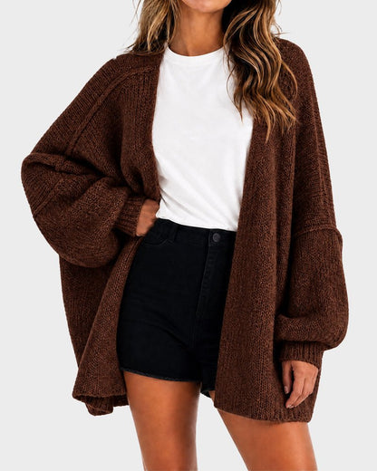 The Balloon Sleeve — Oversized Cardigan - Hexalty