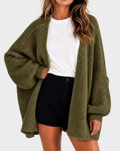 The Balloon Sleeve — Oversized Cardigan - Hexalty