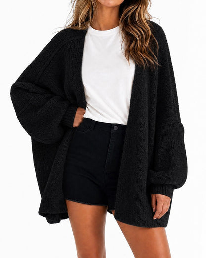 The Balloon Sleeve — Oversized Cardigan - Hexalty
