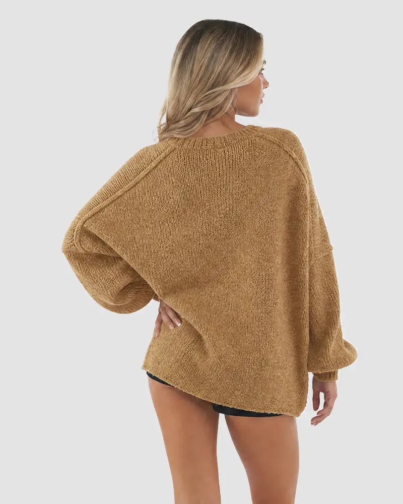 The Balloon Sleeve — Oversized Cardigan - Hexalty