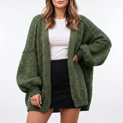 The Balloon Sleeve — Oversized Cardigan - Hexalty