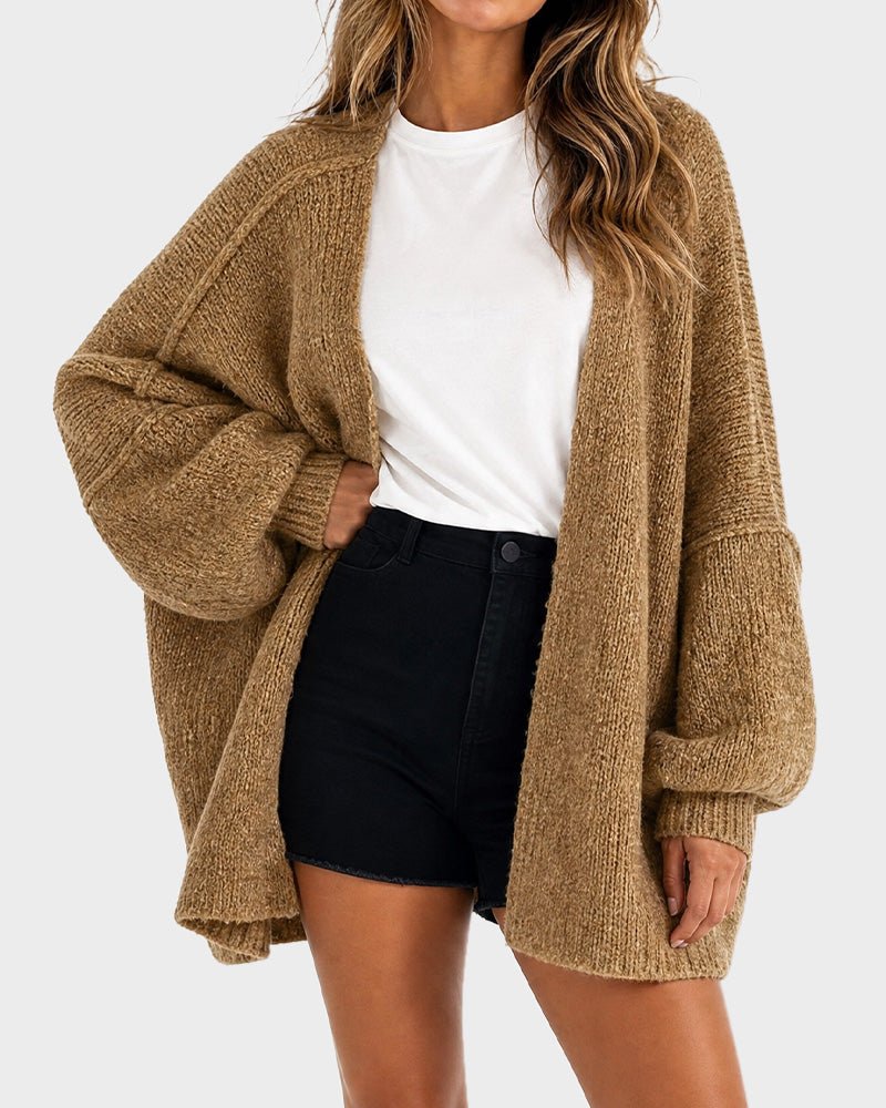 The Balloon Sleeve — Oversized Cardigan - Hexalty