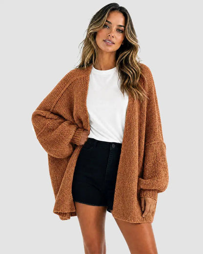 The Balloon Sleeve — Oversized Cardigan - Hexalty