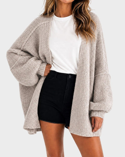 The Balloon Sleeve — Oversized Cardigan - Hexalty