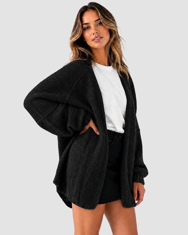 The Balloon Sleeve — Oversized Cardigan - Hexalty