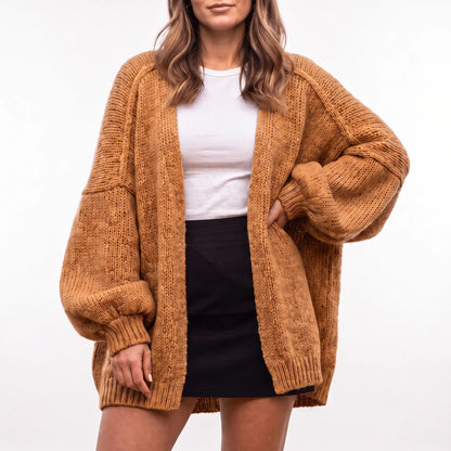 The Balloon Sleeve — Oversized Cardigan - Hexalty