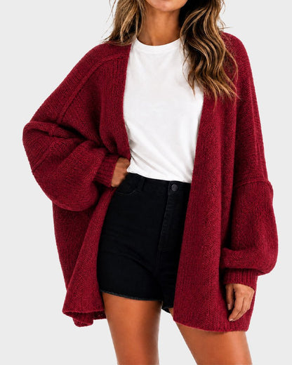 The Balloon Sleeve — Oversized Cardigan - Hexalty