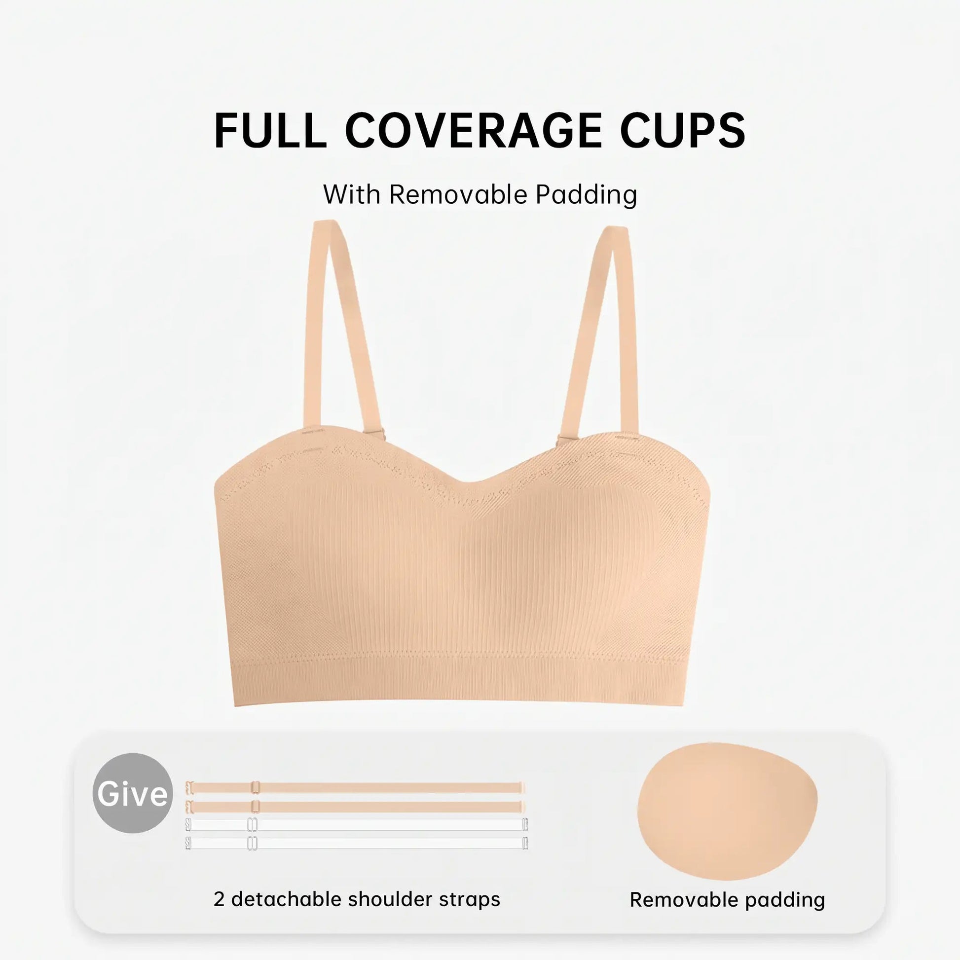 The Bandeau - strapless bra - Hexalty