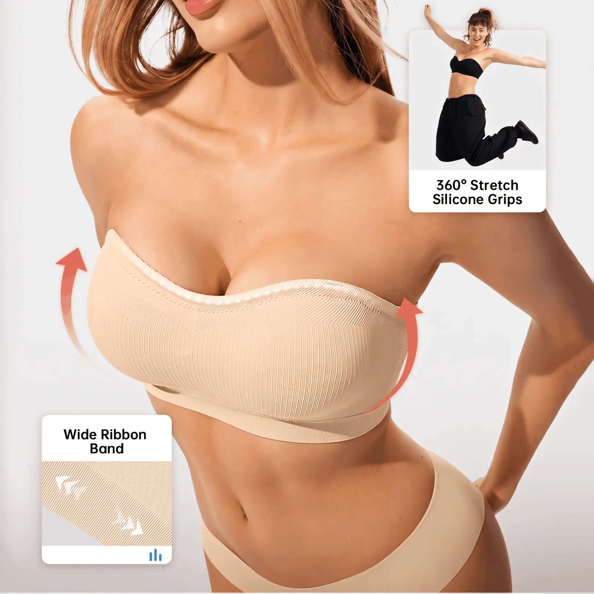 The Bandeau - strapless bra - Hexalty