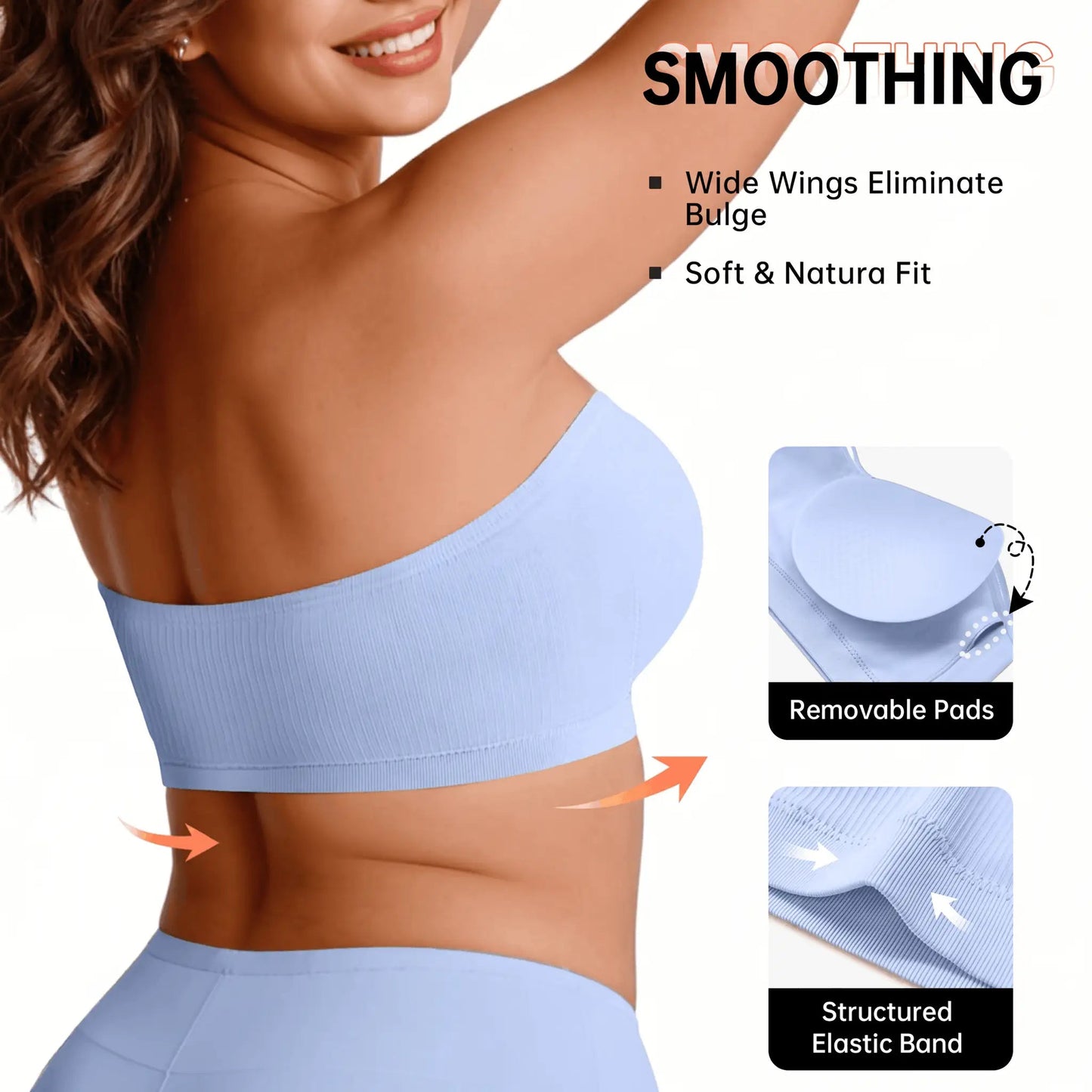 The Bandeau - strapless bra - Hexalty
