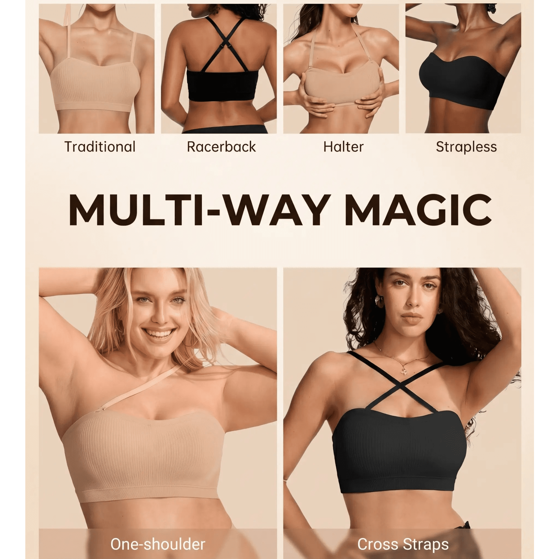 The Bandeau - strapless bra - Hexalty