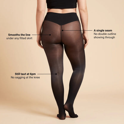 The Fleece-Lined — Thermal Sheer Tights - Hexalty