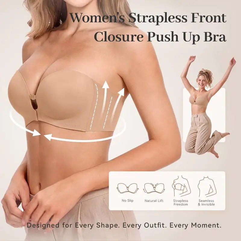 The Push-Up — Backless Bra - Hexalty