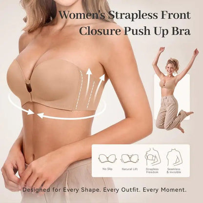 The Push-Up — Backless Bra - Hexalty