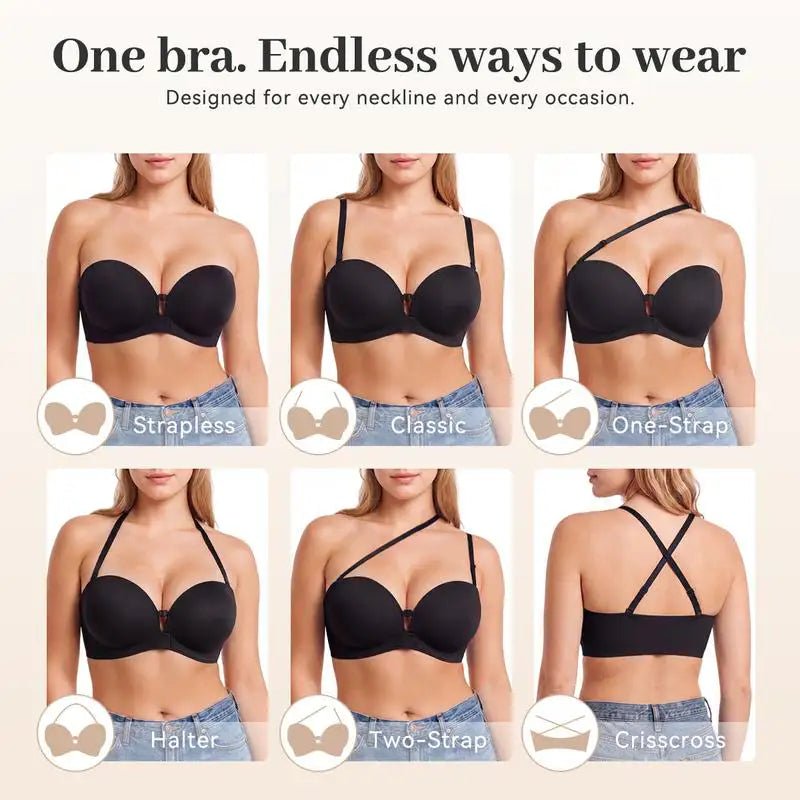 The Push-Up — Backless Bra - Hexalty