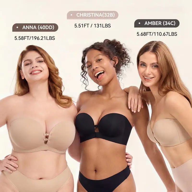 The Push-Up — Backless Bra - Hexalty